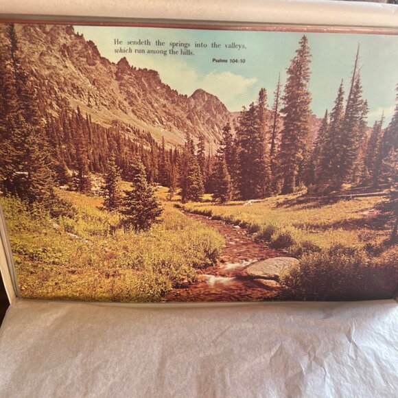 Vintage 1970s Inspirational Placemats set of 6 - Picture 4 of 9